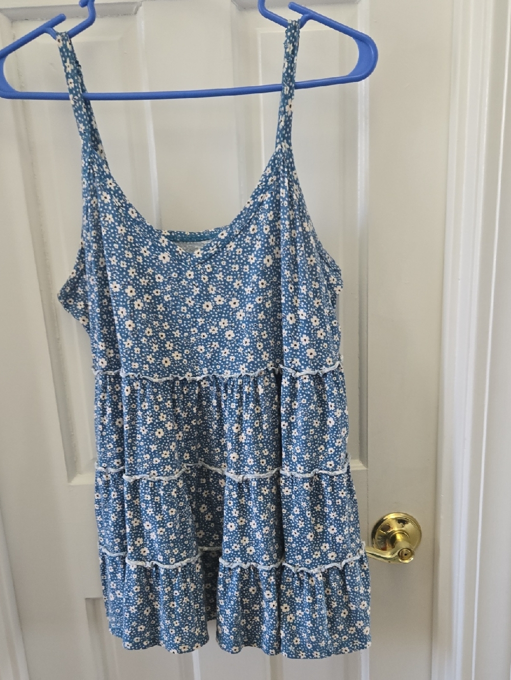 Torrid "Vintage" Slub Jersey Tiered Ruffle Tank Top